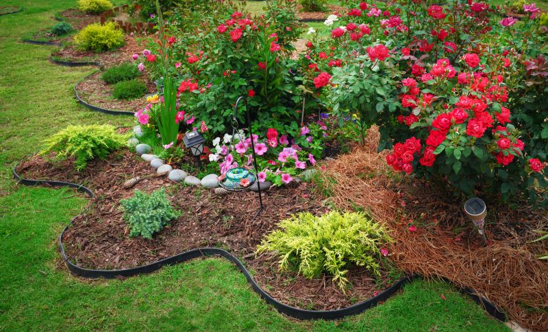 Flower Bed Mulching