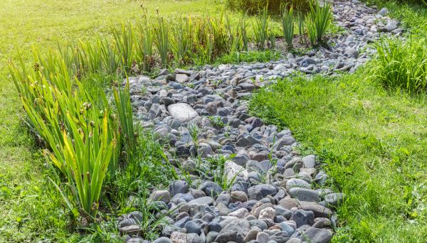 River Rock Garden Installation in Cleveland