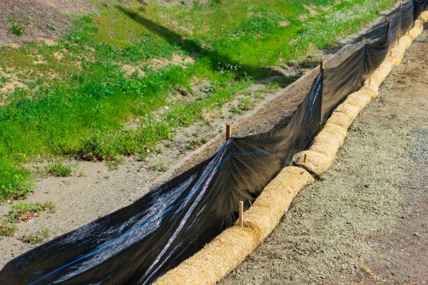 Straw Wattle Installation in Cleveland