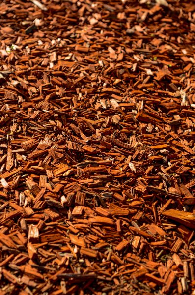 Cedar Mulch Spreading in Cleveland